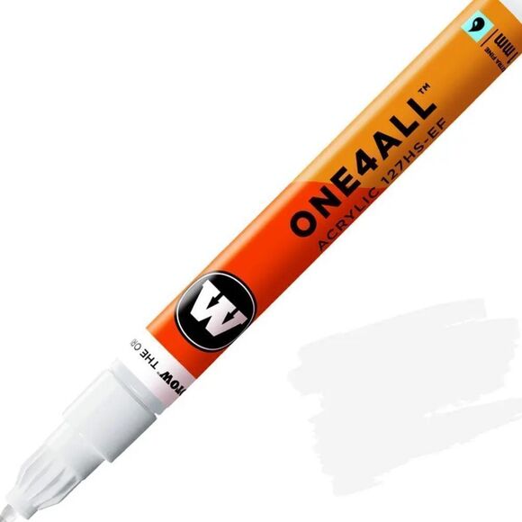 Molotow One4All Acrylic Pump Marker in Signal White. 2mm Fine Tip. 6-Pack. NIB! - Picture 2 of 11